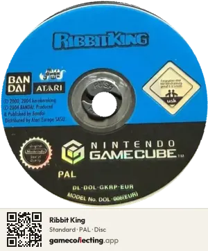 Ribbit King Nintendo GameCube, PAL disc