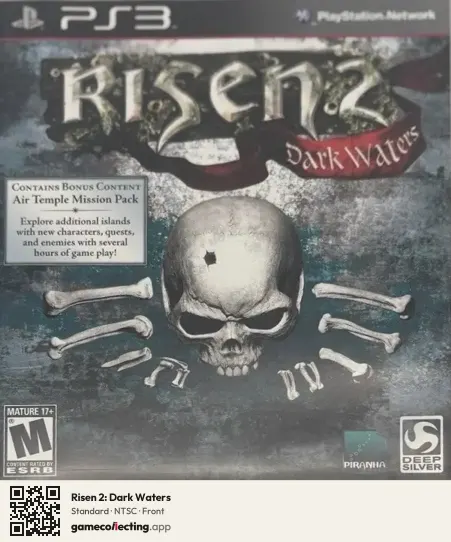Risen 2: Dark Waters PlayStation 3, NTSC box front