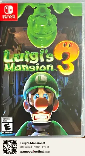 Luigi's Mansion 3 Nintendo Switch, NTSC box front