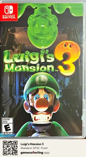 Luigi's Mansion 3 Nintendo Switch, NTSC box front