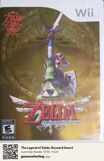 The Legend of Zelda: Skyward Sword Nintendo Wii, NTSC box front