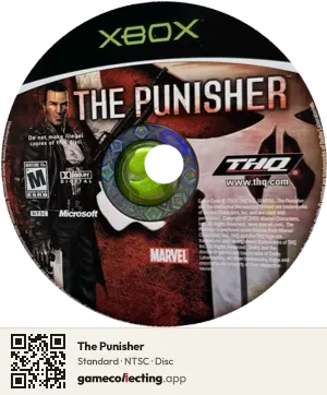 The Punisher Xbox, NTSC disc