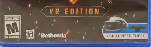 DOOM 3: VR Edition, the ESRB box on its front