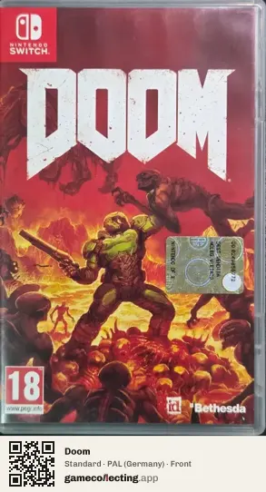 Doom Nintendo Switch, Germany box front