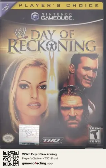 WWE Day of Reckoning Nintendo GameCube, NTSC box front