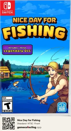 Nice Day for Fishing Nintendo Switch, NTSC box front