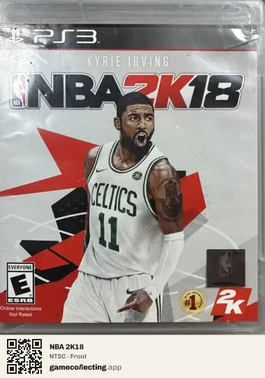 NBA 2K18 PlayStation 3, NTSC box front