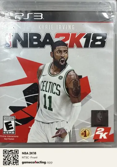 NBA 2K18 PlayStation 3, NTSC box front