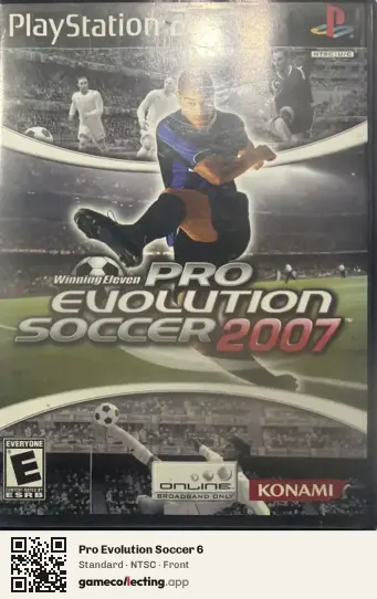 Pro Evolution Soccer 6 PlayStation 2, NTSC box front