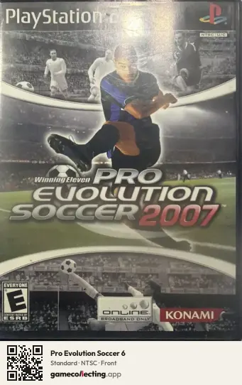 Pro Evolution Soccer 6 PlayStation 2, NTSC box front