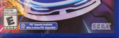Sonic Racing: CrossWorlds, the ESRB box on its front