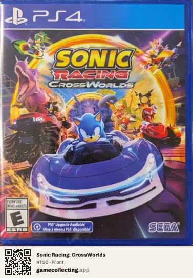 Sonic Racing: CrossWorlds PlayStation 4, NTSC box front