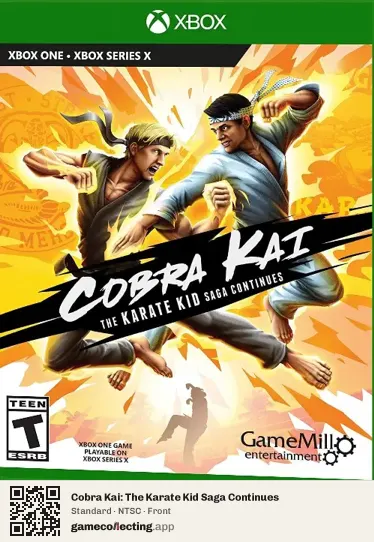 Cobra Kai: The Karate Kid Saga Continues Xbox One, NTSC box front