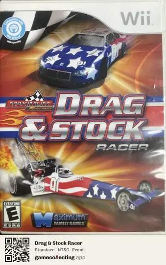 Drag & Stock Racer Nintendo Wii, NTSC box front