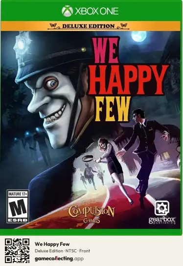 We Happy Few Xbox One, NTSC box front