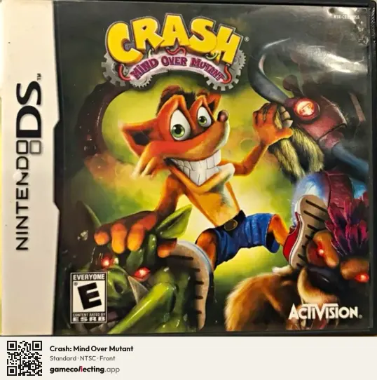 Crash: Mind Over Mutant Nintendo DS, NTSC box front