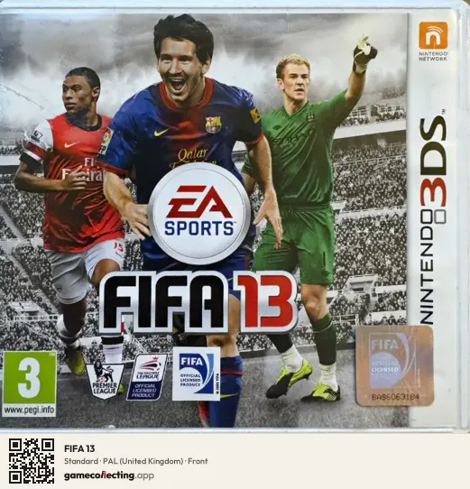 FIFA 13 Nintendo 3DS, United Kingdom box front