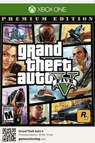 Grand Theft Auto V Xbox One, NTSC box front