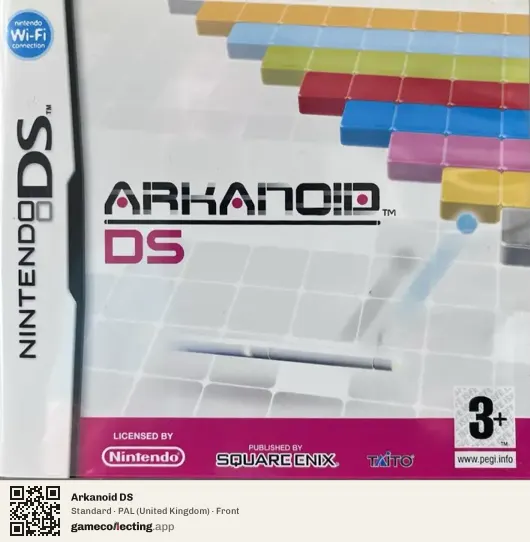 Arkanoid DS Nintendo DS, United Kingdom box front