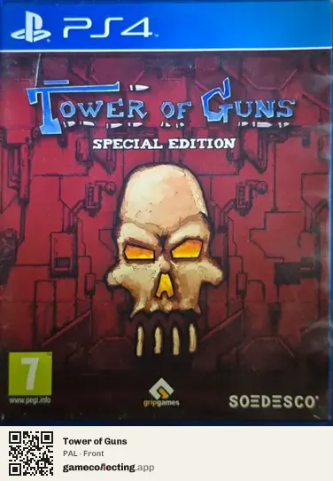 Tower of Guns PlayStation 4, PAL box front