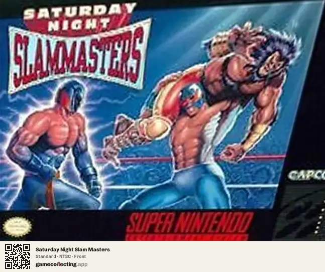 Saturday Night Slam Masters Super Nintendo Entertainment System, NTSC box front