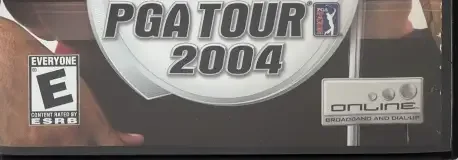 Tiger Woods PGA Tour 2004, the ESRB box on its front