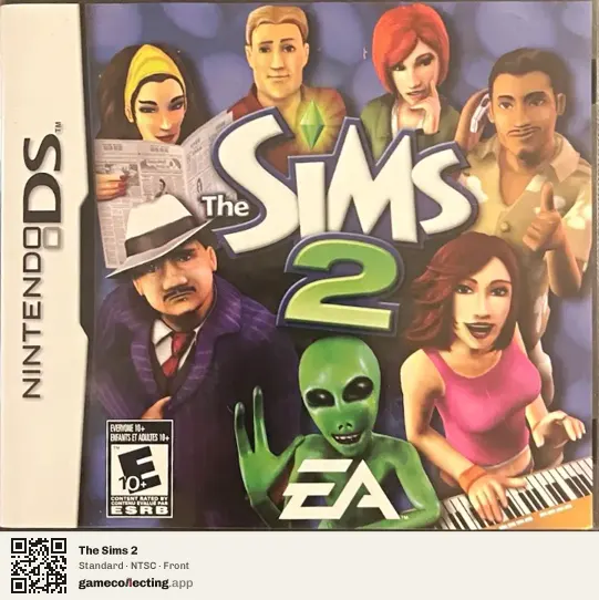 The Sims 2 Nintendo DS, NTSC box front