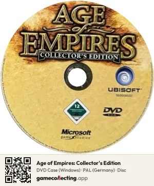Age of Empires: Collector's Edition Computer, PAL disc