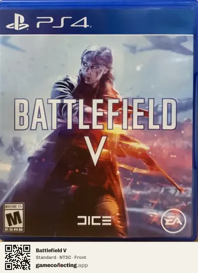 Battlefield V PlayStation 4, NTSC box front