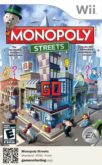 Monopoly Streets Nintendo Wii, NTSC box front
