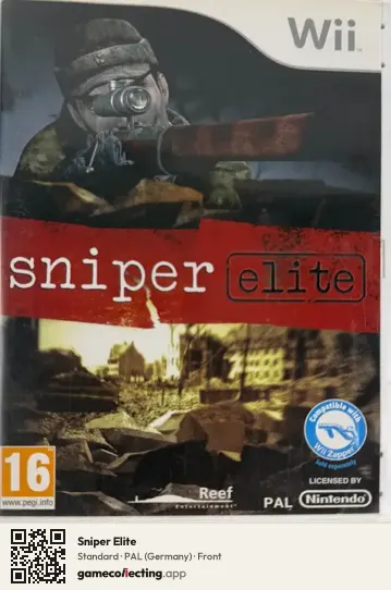 Sniper Elite Nintendo Wii, Germany box front