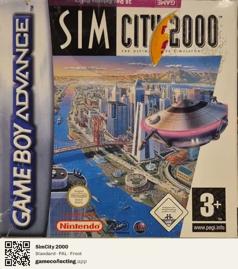 SimCity 2000 Game Boy Advance, PAL box front
