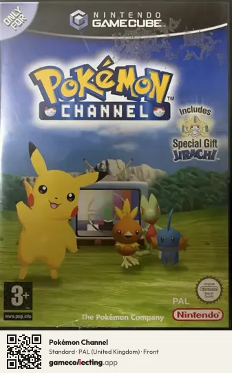 Pokémon Channel Nintendo GameCube, United Kingdom box front