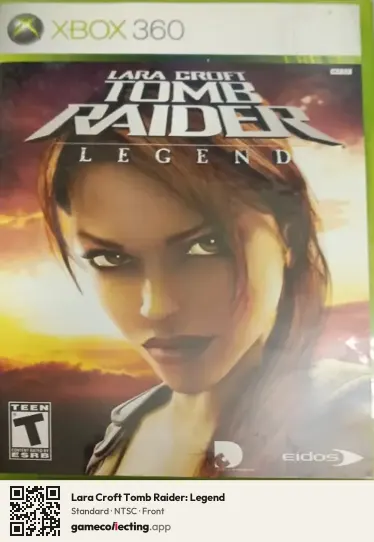 Lara Croft Tomb Raider: Legend Xbox 360, NTSC box front