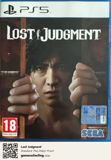 Lost Judgment PlayStation 5, Italy box front