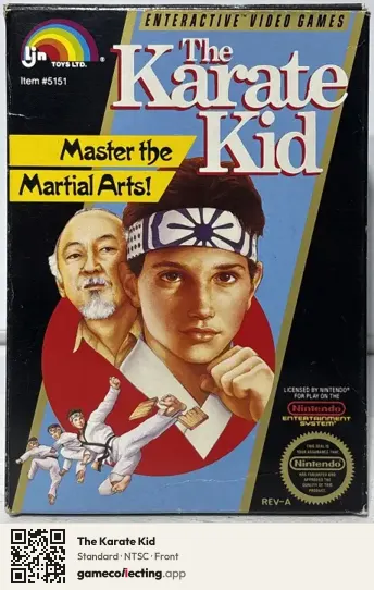 The Karate Kid Nintendo Entertainment System, NTSC box front