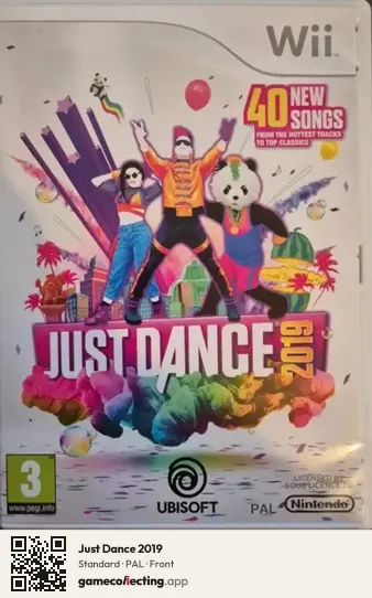 Just Dance 2019 Nintendo Wii, PAL box front