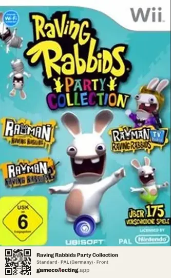 Raving Rabbids Party Collection Nintendo Wii, Germany box front