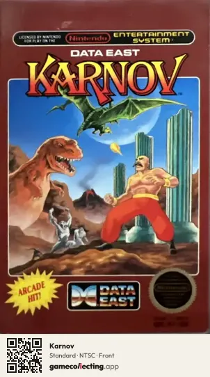 Karnov Nintendo Entertainment System, NTSC box front