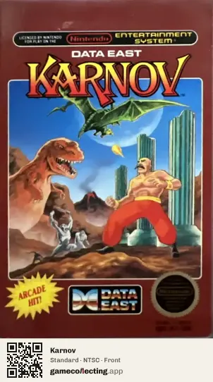 Karnov Nintendo Entertainment System, NTSC box front
