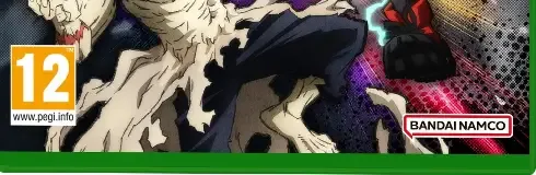 My Hero Academia: All's Justice, the PEGI square on its front