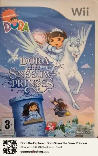 Dora the Explorer: Dora Saves the Snow Princess Nintendo Wii, Netherlands box front