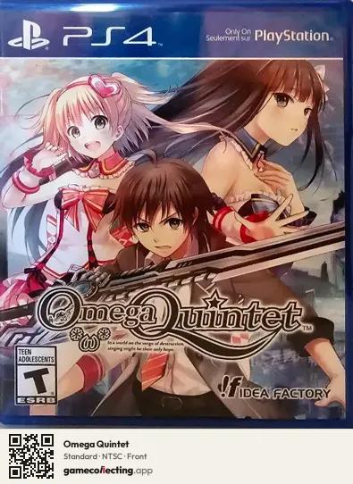 Omega Quintet PlayStation 4, NTSC box front