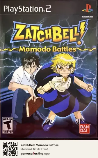 Zatch Bell! Mamodo Battles PlayStation 2, NTSC box front