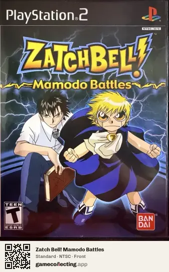 Zatch Bell! Mamodo Battles PlayStation 2, NTSC box front