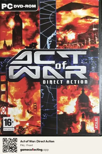 Act of War: Direct Action Computer, PAL box front