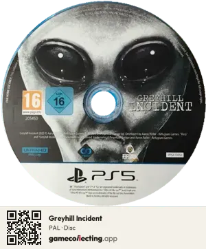 Greyhill Incident PlayStation 5, PAL disc