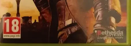 Fallout: New Vegas, the PEGI square on its front