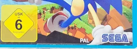 Sonic Lost World, the USK square on its front