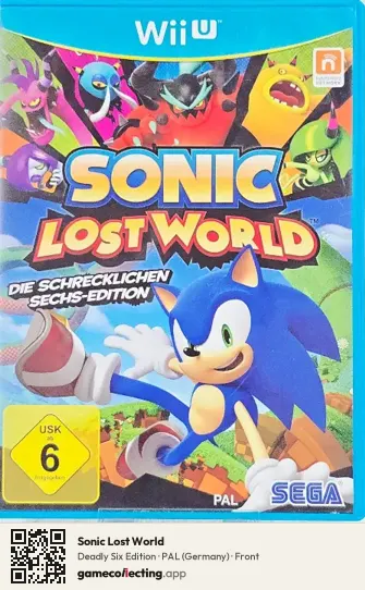 Sonic Lost World Nintendo Wii U, Germany box front
